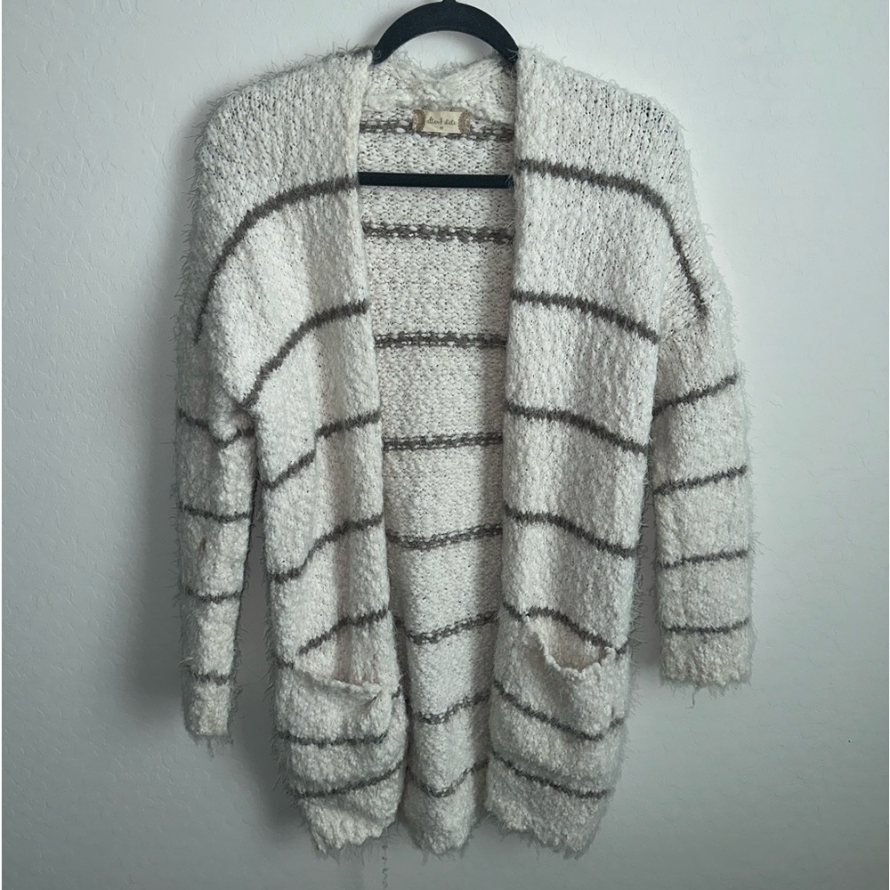 Lovely Lashed Spice Striped cardigan sweater